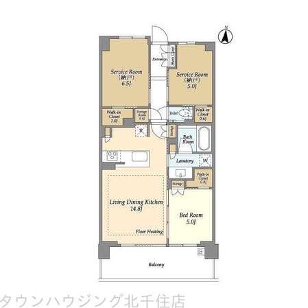 ドゥーエ町屋の物件間取画像